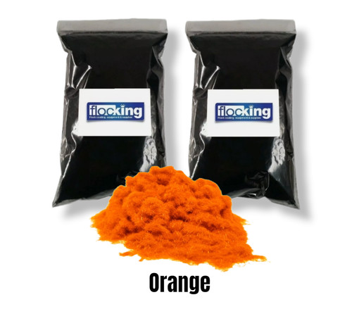 Flockfasern orange 1 qm - 2,