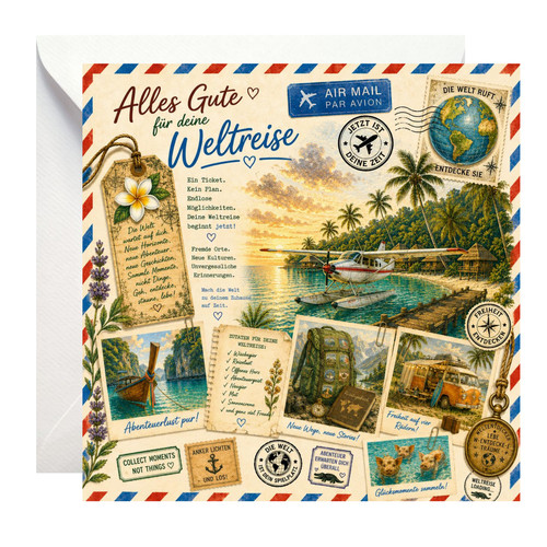 Weltreise karte geschenk - weltreise, –