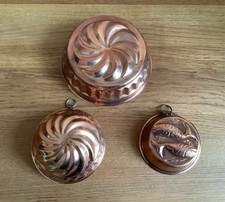 3 Kupfer-Formen zum Aufhängen