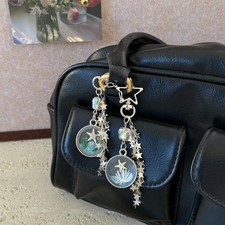 Fashion Creative Sea Star Seaweed Shell Ocean Love Pendant Keychain Accessories