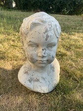 Büste aus Gips, Kunst Dekoration Figur Kind Junge 