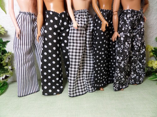 Hosen schwarz weiß weites - hosen, schwarz/weiß