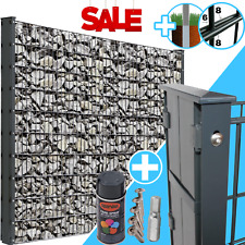 Gabionenzaun Zaungabione Gabionen Zaun Doppelstabgabione 868 Steinkorb Gabione 