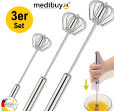 3x Schneebesen Edelstahl 20cm