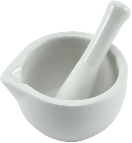 Mörser mit stößel - mit, keramik