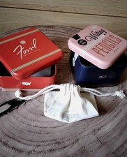 2 × Fossil Blechdosen