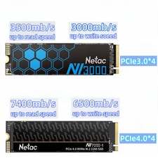 Netac PCIe NVMe M.2 2280 SSD 2TB 1TB 500GB 250GB Interne Festplatte Laufwerk Lot