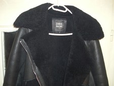 Lammfell Biker Jacke S Echt Shearling Schaffell echt Lammfell Pelz wie NEU Zara