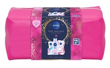 Nivea Geschenkset–Feel Radiant(Bodylotion/2xGesichtsmaske/Lippenbalsam/Softcreme