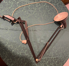 Architektenlampe Schreibtisch Lampe Gelenklampe Werkstatt schwarz 60er 70er 