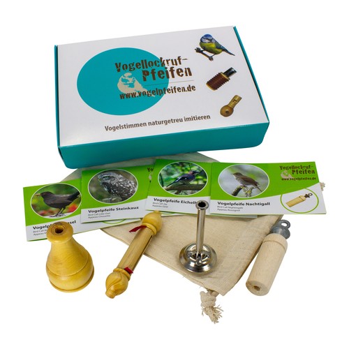 Vogelpfeifen set mit 4 - set,