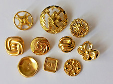 Knöpfe Schmuckknöpfe gold Kunststoff-Metalloptik Trachten Basteln
