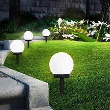 4er LED Solar Gartenleuchte