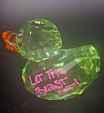 Swarovski crystal happy duck - crystal,