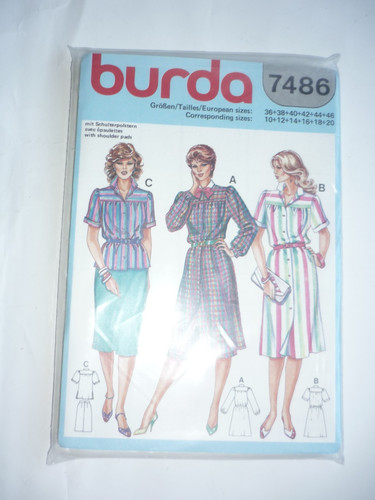 Burda 7486 schnittmuster - ,