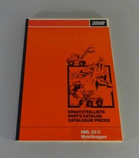Ersatzteilliste / Teilekatalog Schaeff Mobilbagger HML 30 Serie C Stand 01/1982