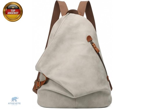 Retro segeltuch rucksack - rucksack, pu
