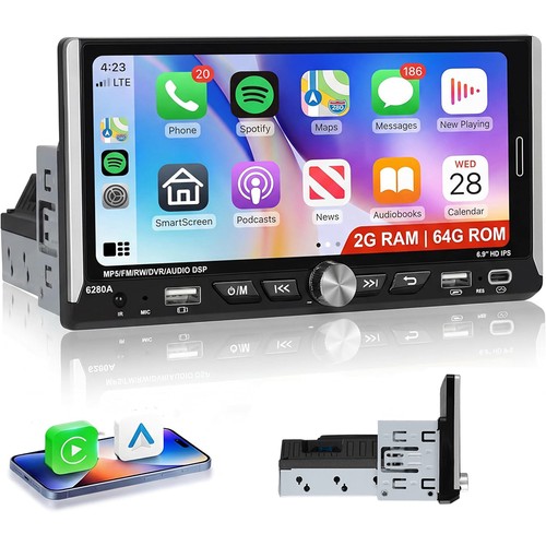 Autoradio 1din - 6.9",