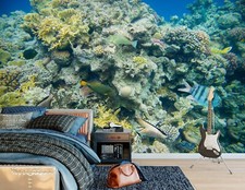 3D Meer Fisch Q8730 Tapete