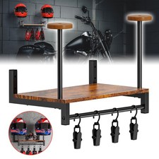 Holz Motorrad Helm Halter Wandmontage Fahrrad Helm Rack Wand Display Organizer