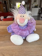 Plüschfigur Steinbeck Clown Anton Stoff Kuschelclown Vintage