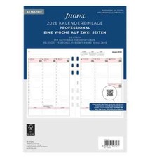 filofax Kalendereinlage 2026 Professional A5 1Woche/2Seiten Kalendarium 26-68553