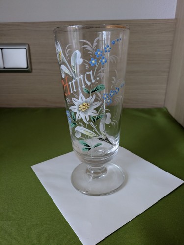 Antikes weißbierglas - antikes,
