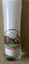 Privatbrauerei Eder Bierglas Sammlerglas: Wappen und  " Marktplatz Großostheim"