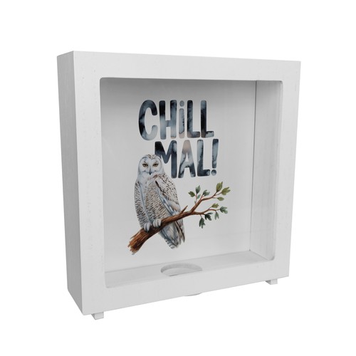 Entspannte schneeeule chill - entspannte,