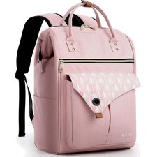 Rucksack Damen 15,6 Zoll Laptop Reise Schule Uni  Rosa