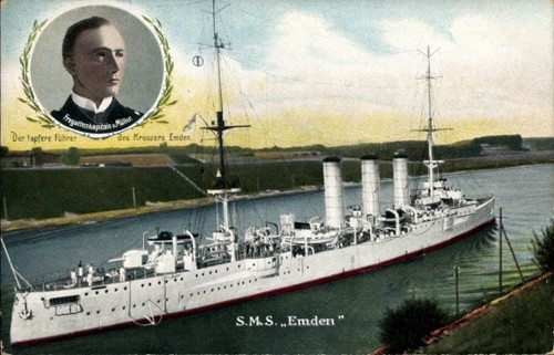 Deutsches kriegsschiff sms - ak,