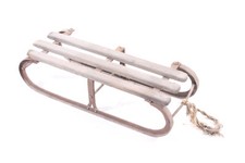 kleiner alter Schlitten Rodel Holz Holzschlitten antik DEKO Vintage