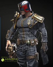 Judge Dredd by Sanix Fan Art 1:6 Statue Resin 3D Printed DIY Model Kit