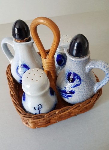 Steingut menage set - menage, vintage