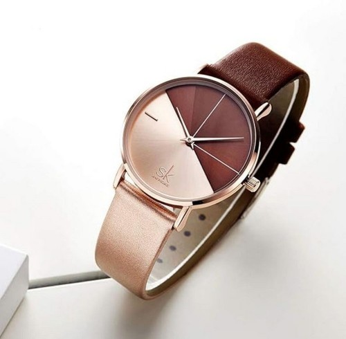 Luxus damen uhr - luxus, rindsleder