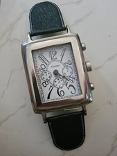 Tischuhr " Colmore ", Metall- Gehäuse, ca. 16×12 cm . Gebraucht . Funktionsfähig