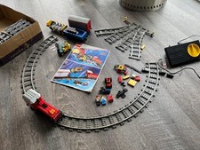 LEGO Eisenbahn 4563 - Trafo Weichen Schienen - 9V Güterzug Train