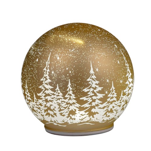 Led kugel winterwald drehend - led,