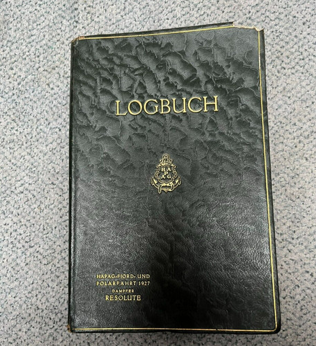Logbuch resolute 1927 hapag - ss,