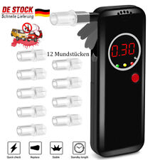 Alkoholtester Polizeigenau Alkoholmessgeräte+12 Mundstücken Profi Promilletester