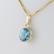 585 yellow gold 18ct - gold, topaz