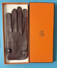 Hermès Handschuhe Damen - Lammleder - Gr. 7 - braun - neuwertig Hermes