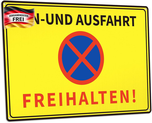 Einfahrt ausfahrt freihalten - ausfahrt,