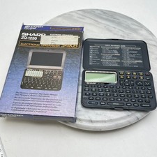 Sharp ZQ1250 Electronic Personal Organizer Vintage Working