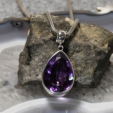 Amethyst Anhänger, 925er