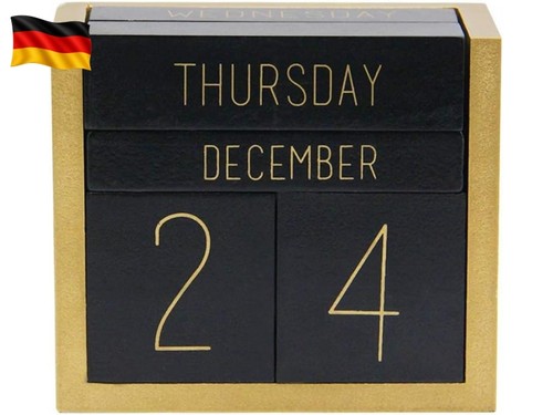 Ewiger kalender aus holz - ewiger,