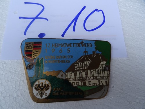 Porsche plakette 1965 - porsche, adac