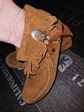Minnetonka Pocahontas Leder Fransen Stiefel Stiefelette Boots No.6