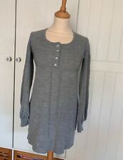 Bonprix Kleid Strickleid Gr. S grau Langarm