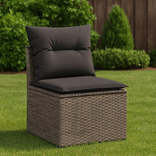 Gartensitz Hocker Rattan ohne